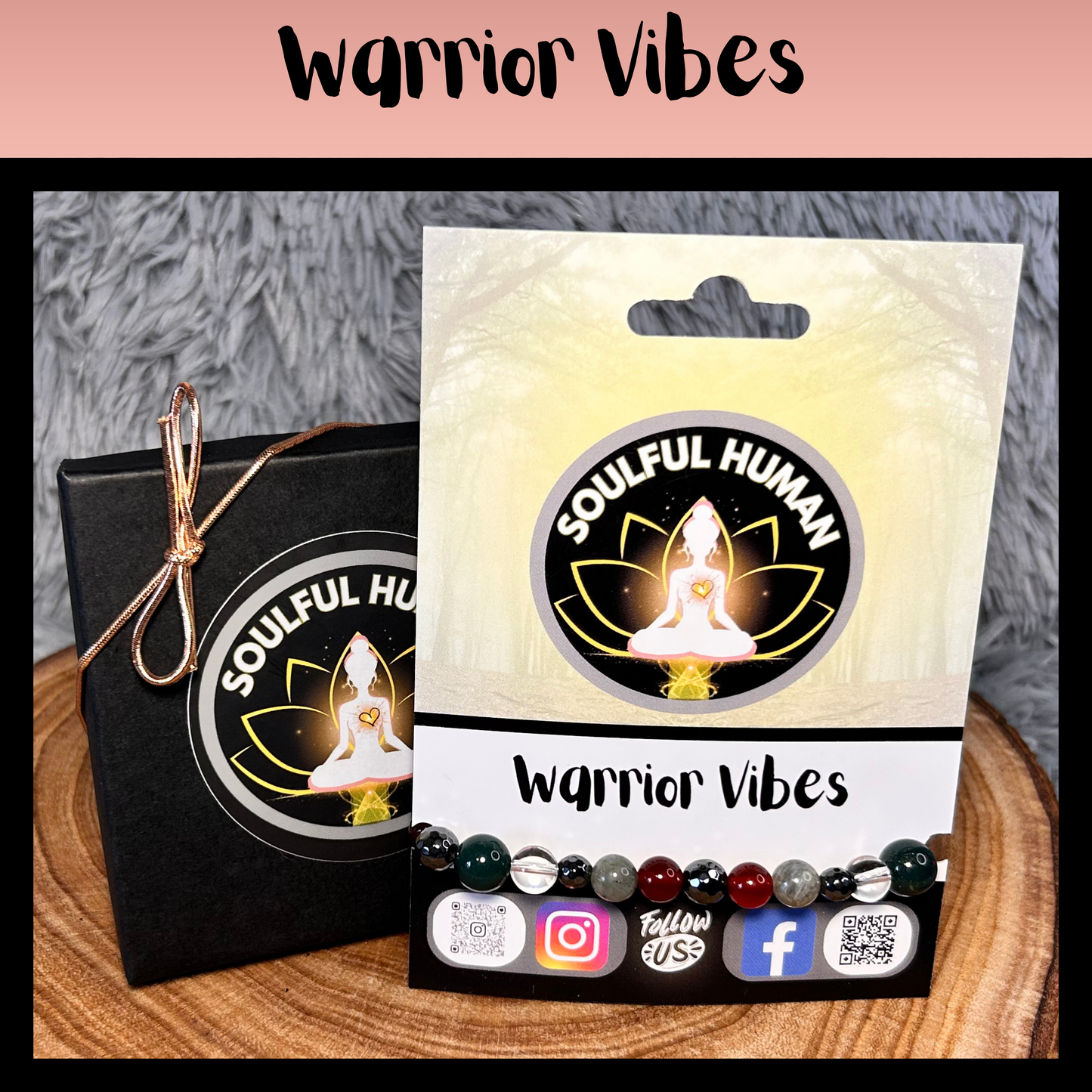 Warrior Vibes Intentional Reiki Infused Bracelet