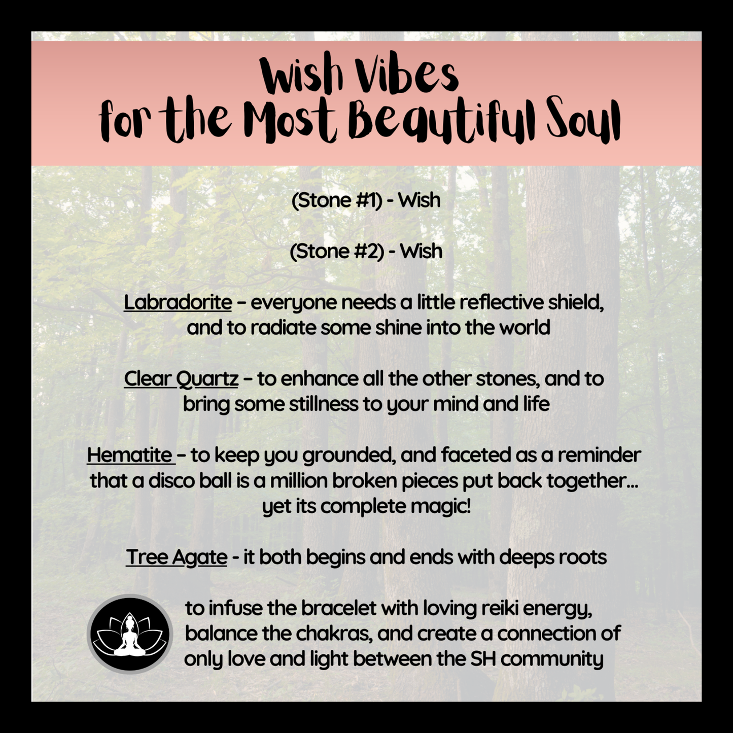 Wish Vibes Intentional Reiki Infused Bracelet