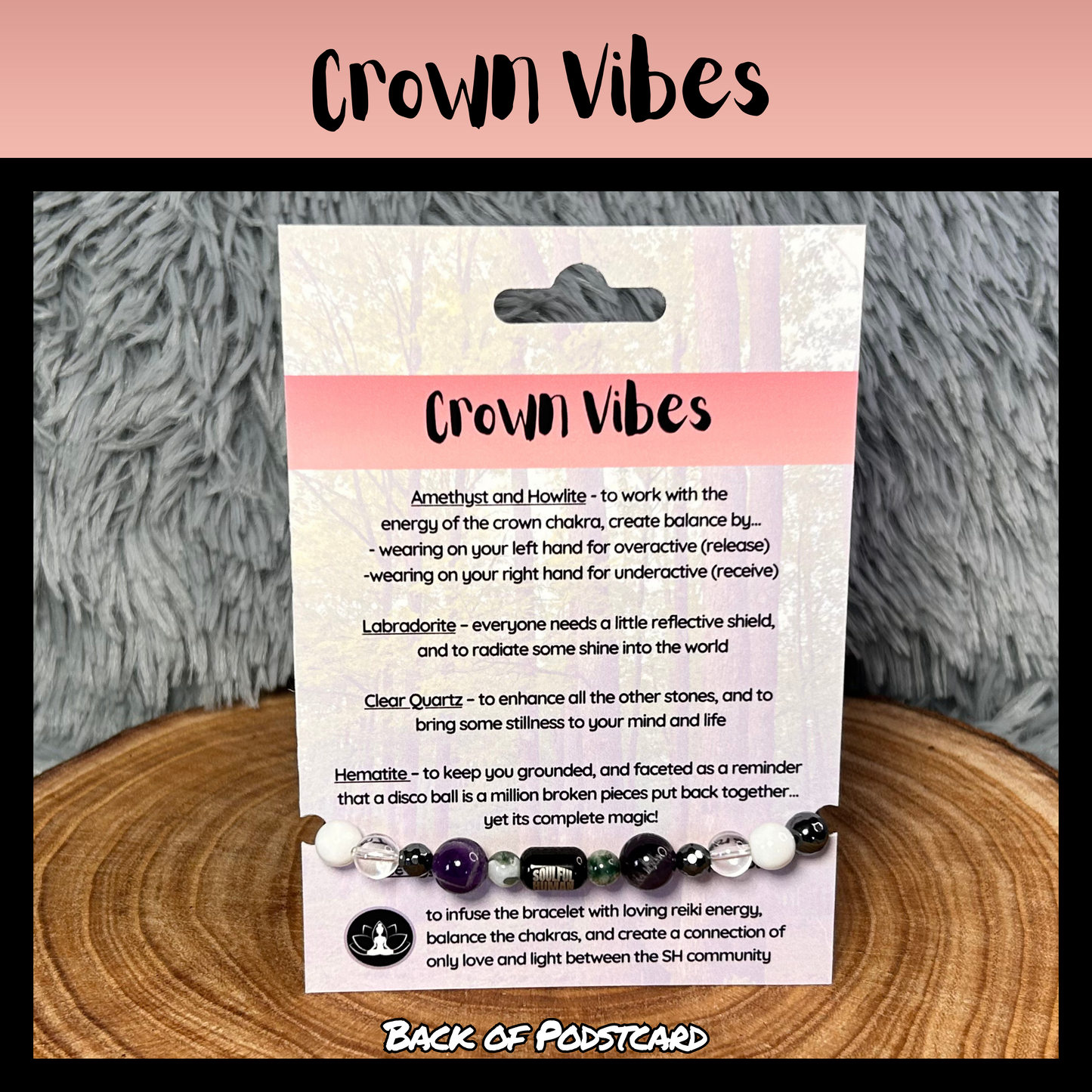 Crown Vibes Intentional Reiki Infused Bracelet