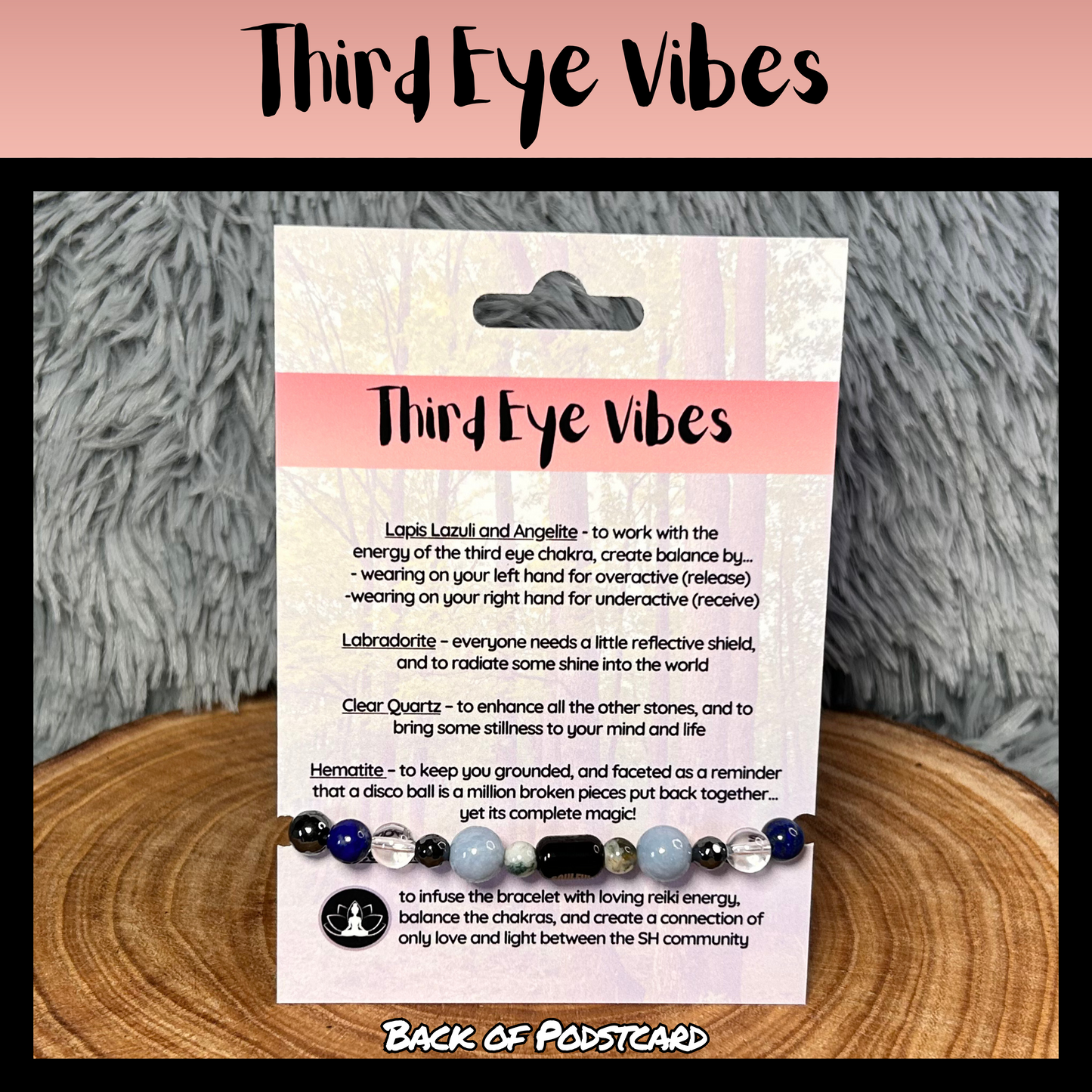 Third Eye Vibes Intentional Reiki Infused Bracelet