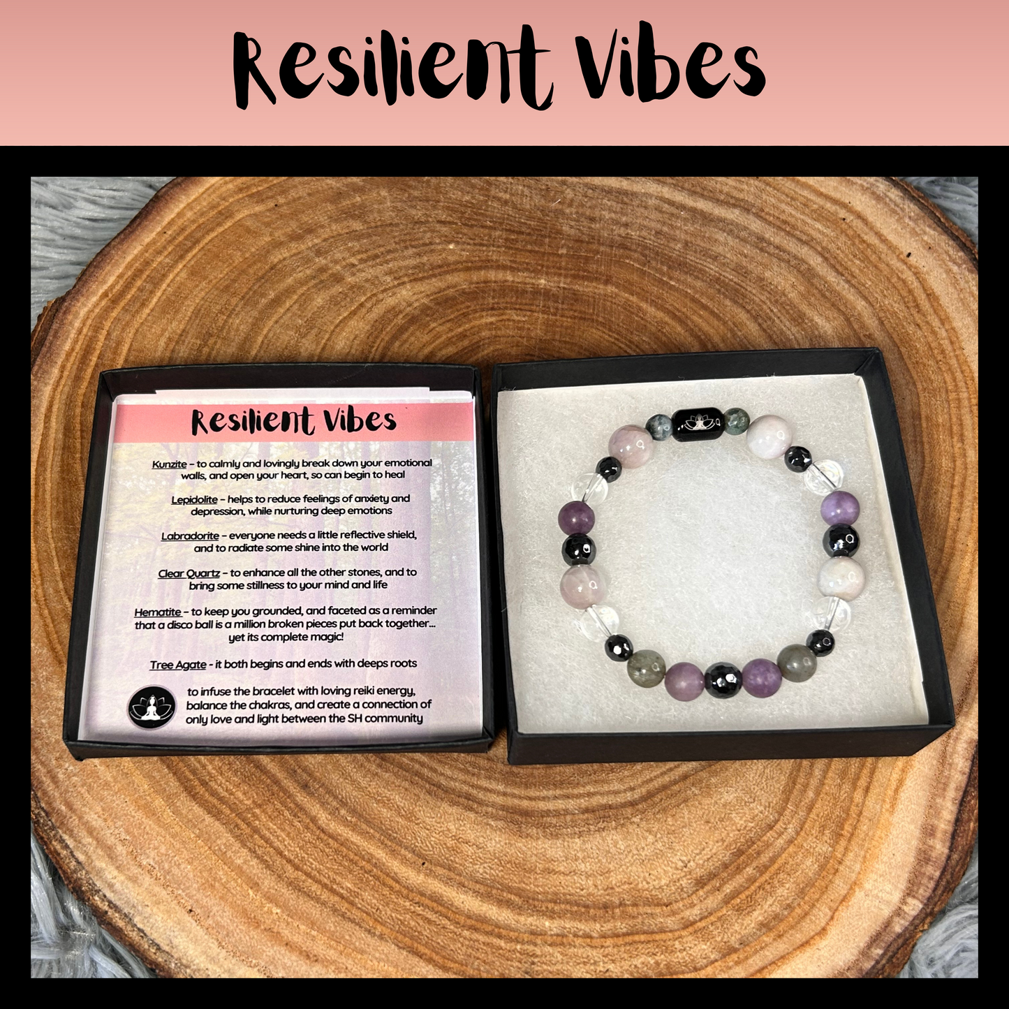 Resilient Vibes Intentional Reiki Infused Bracelet
