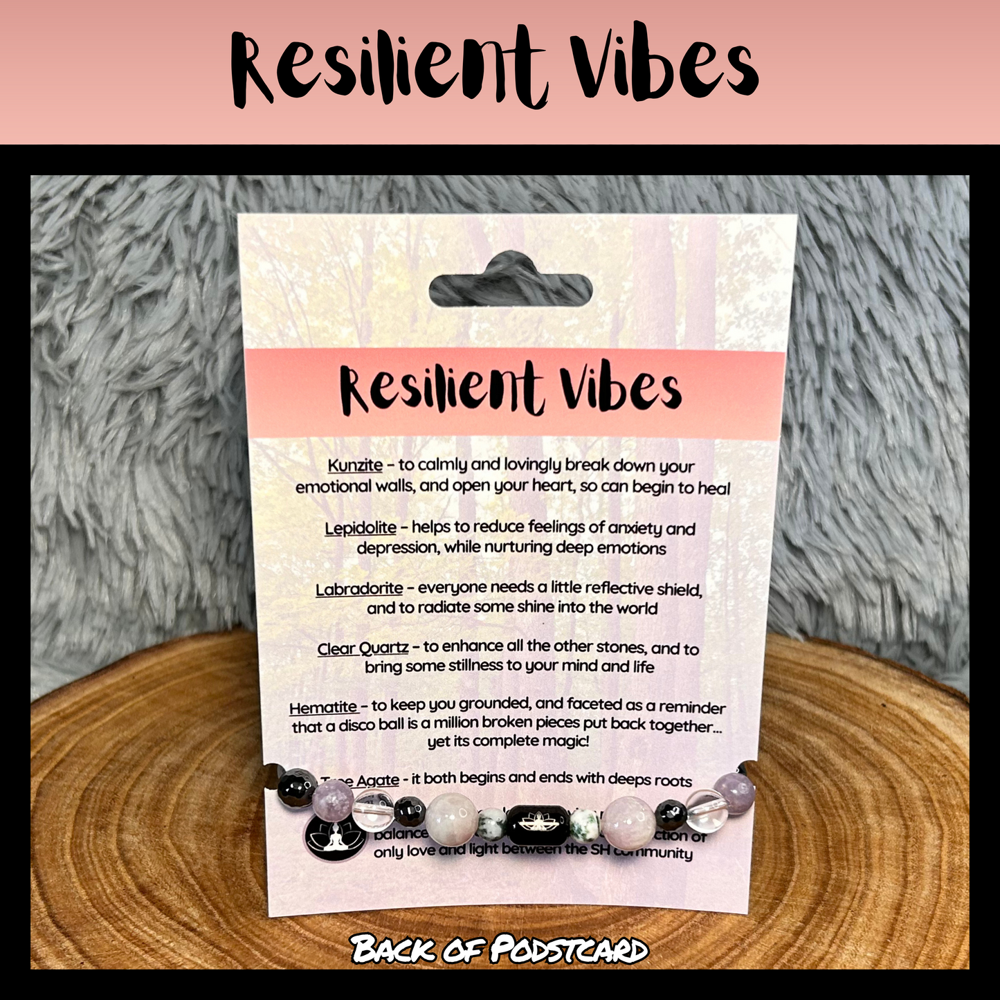 Resilient Vibes Intentional Reiki Infused Bracelet