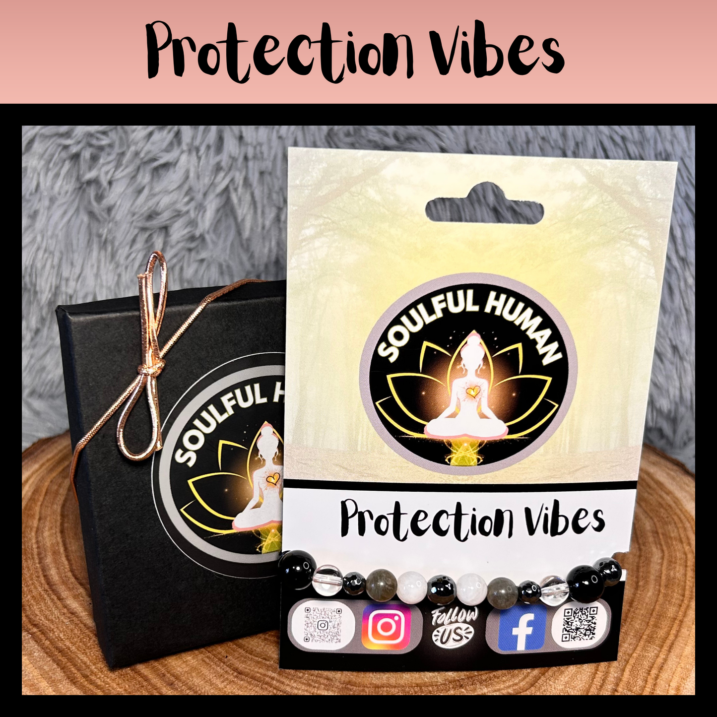 Protection Vibes Intentional Reiki Infused Bracelet