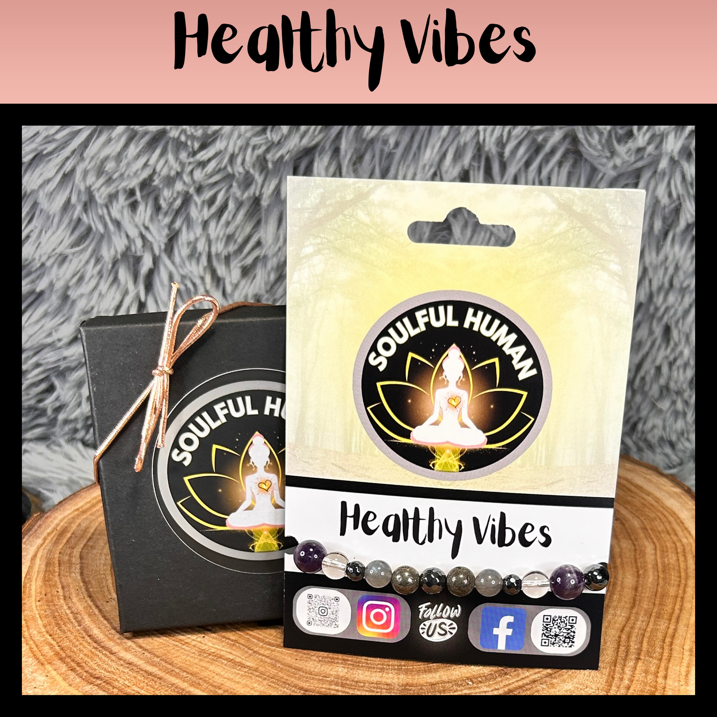 Healthy Vibes Intentional Reiki Infused Bracelet