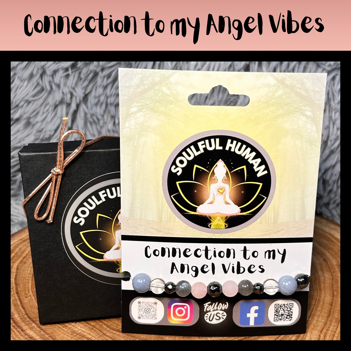 Connection to my Angel Vibes Intentional Reiki Infused Bracelet