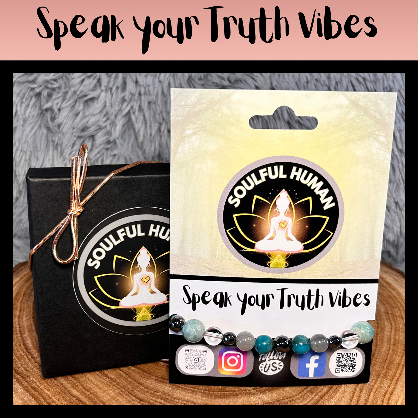 Speak Your Truth Vibes Intentional Reiki Infused Bracelet