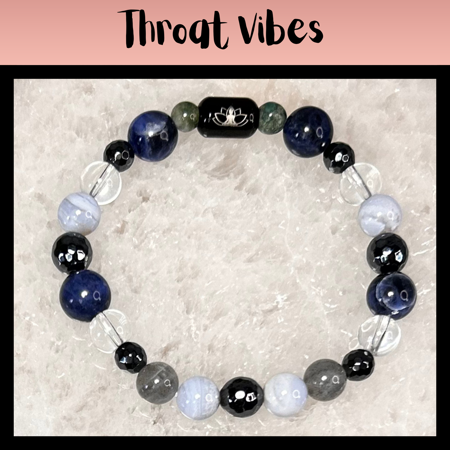 Throat Vibes Intentional Reiki Infused Bracelet