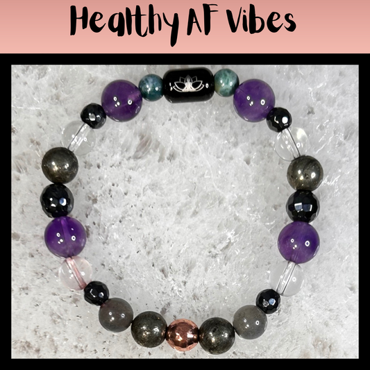 Healthy AF Vibes Intentional Reiki Infused Bracelet