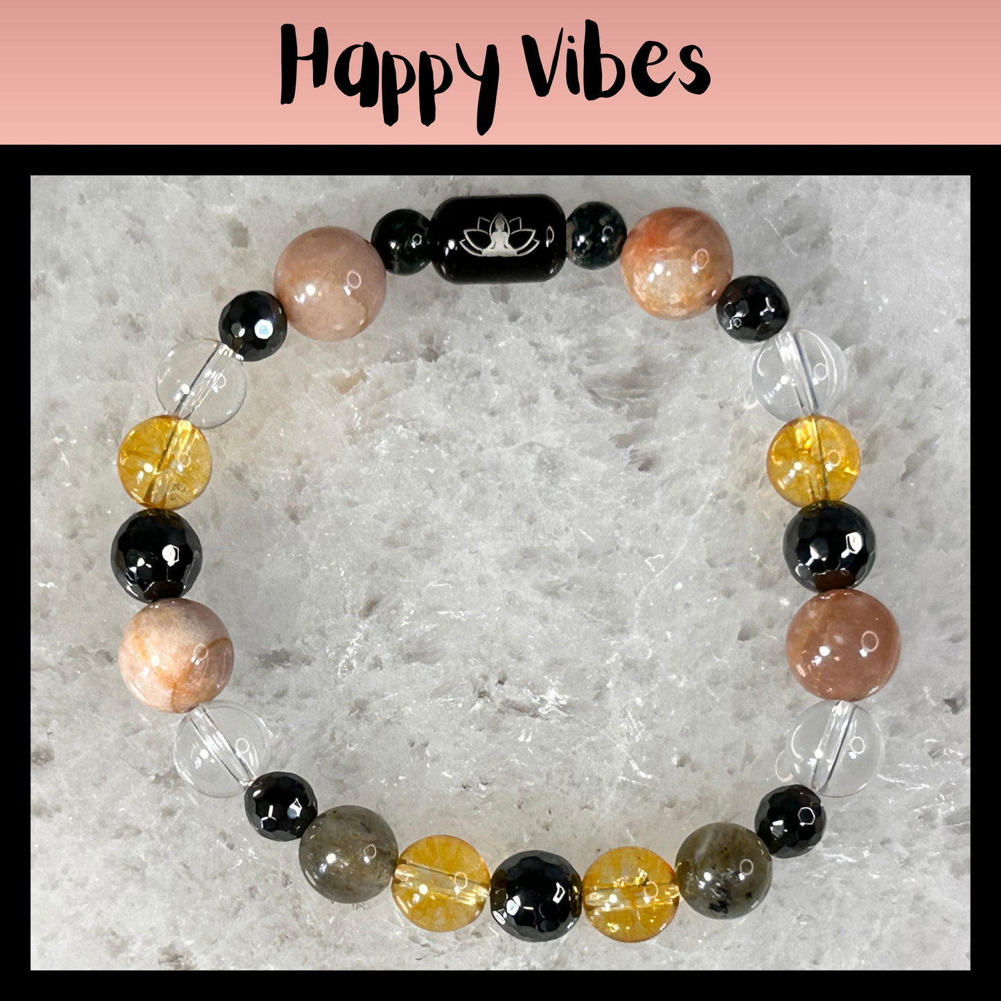 Happy Vibes Intentional Reiki Infused Bracelet