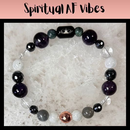 Spiritual AF Vibes Intentional Reiki Infused Bracelet