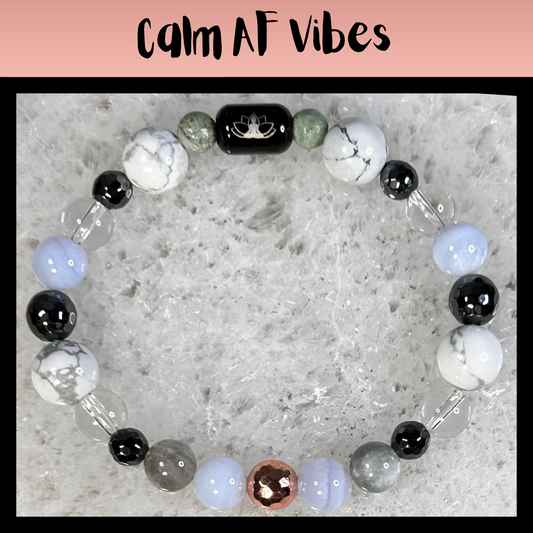 Calm AF Vibes Intentional Reiki Infused Bracelet
