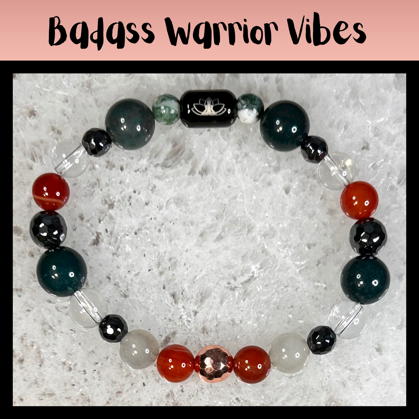 Badass Warrior Vibes Intentional Reiki Infused Bracelet