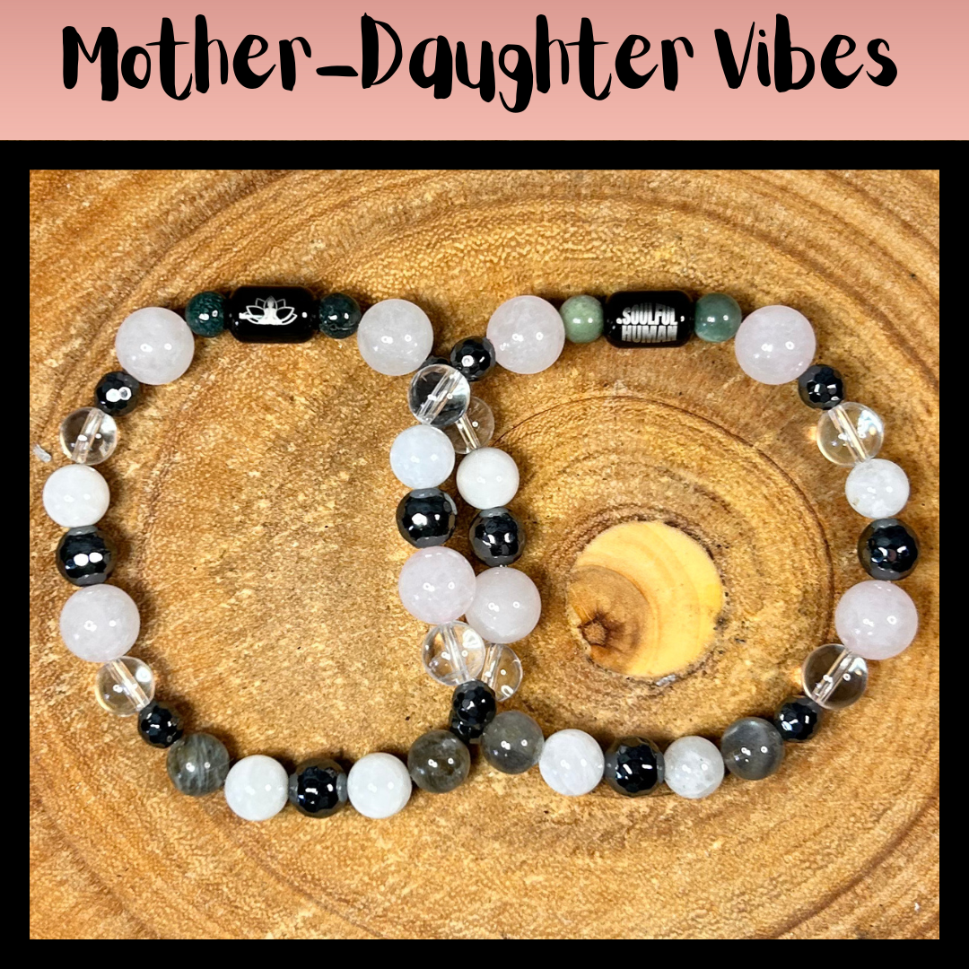 Mother-Daughter Vibes Intentional Reiki Infused Bracelet Set
