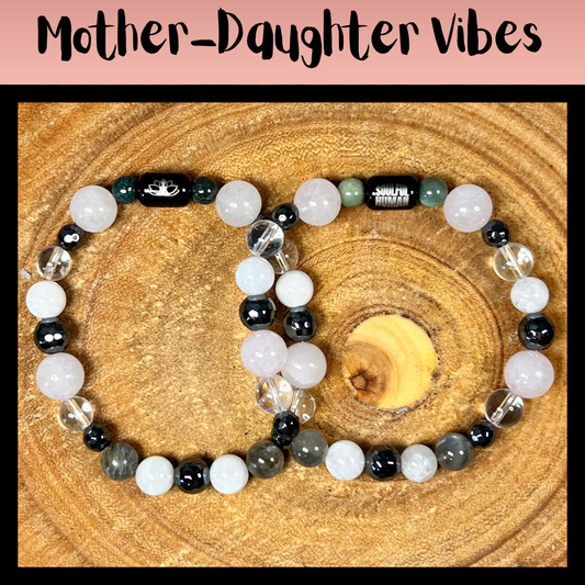 Mother-Daughter Vibes Intentional Reiki Infused Bracelet Set