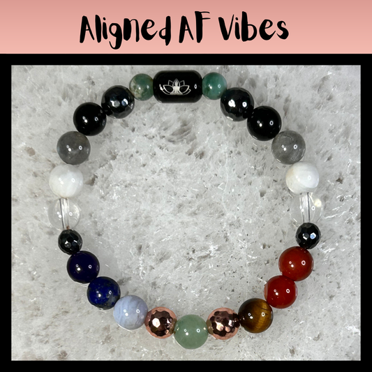 Aligned AF Vibes Intentional Reiki Infused Bracelet