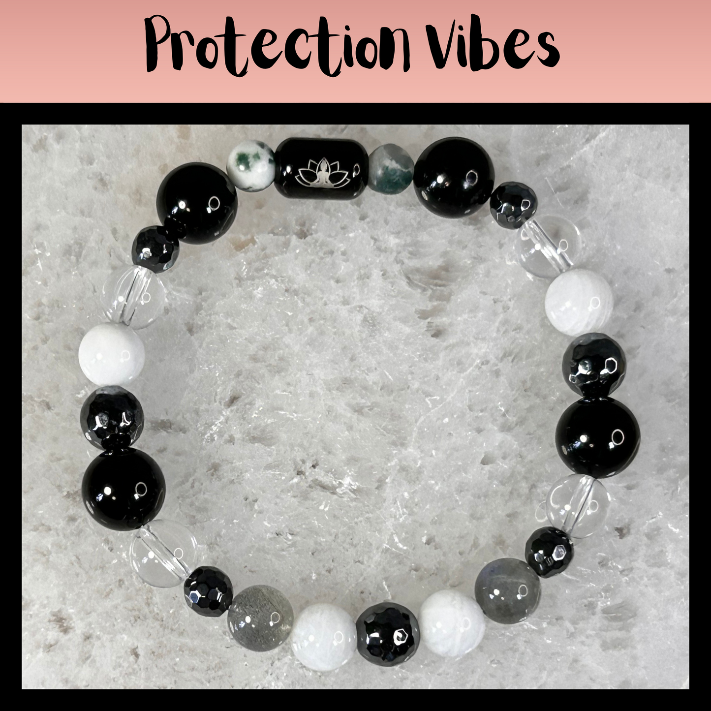 Protection Vibes Intentional Reiki Infused Bracelet