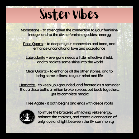 Sister Vibes Intentional Reiki Infused Bracelet Set