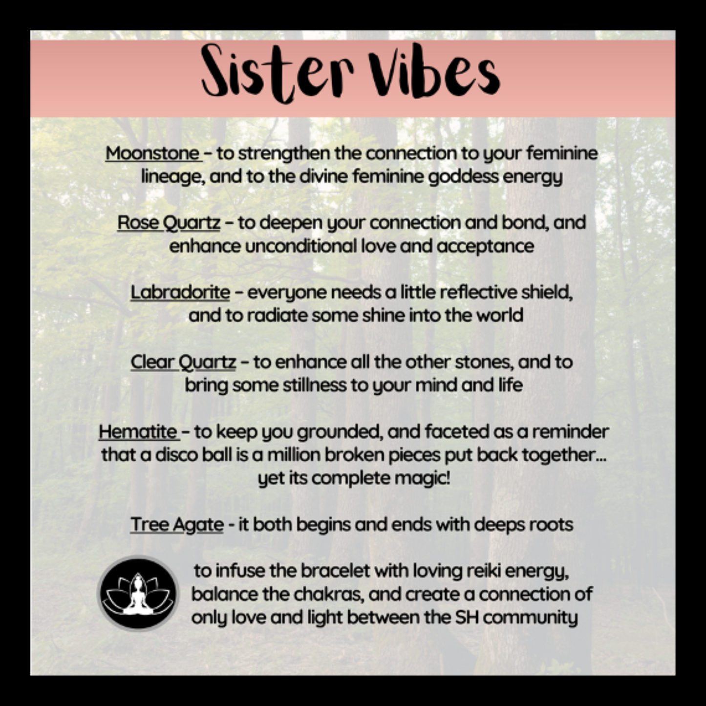 Sister Vibes Intentional Reiki Infused Bracelet