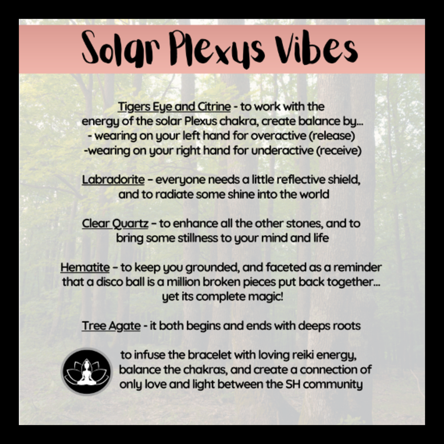 Solar Plexus Vibes Intentional Reiki Infused Bracelet