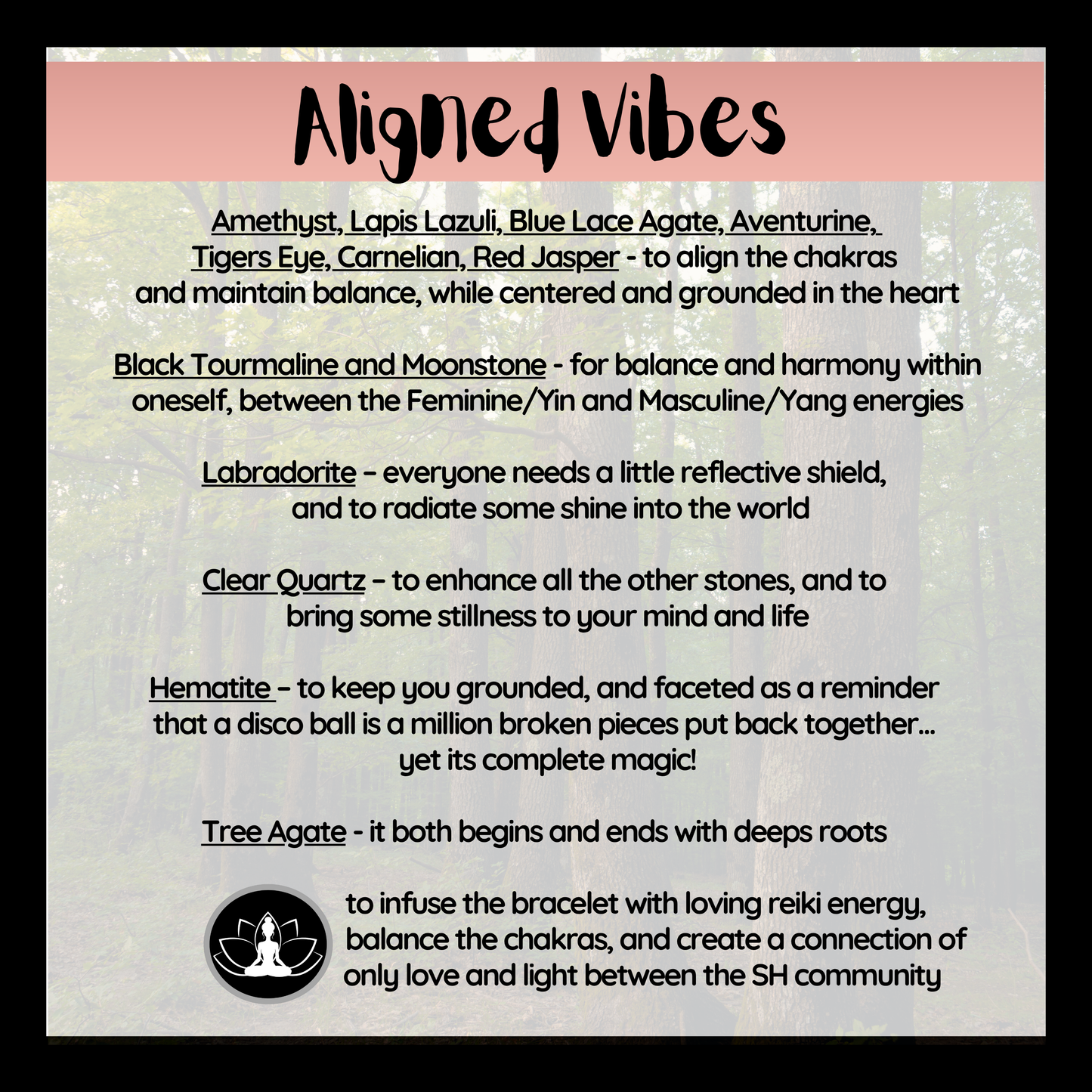 Aligned Vibes Intentional Reiki Infused Bracelet