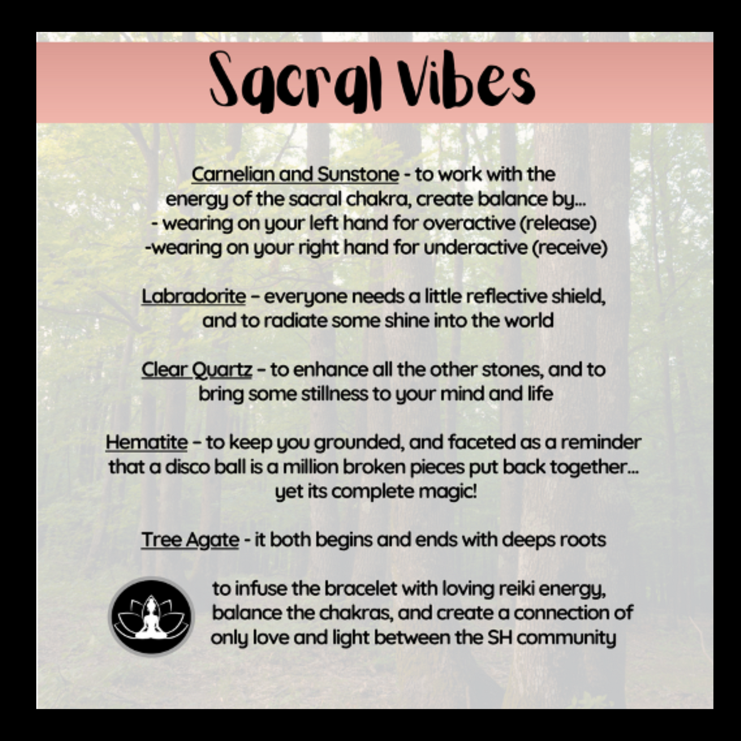 Sacral Vibes Intentional Reiki Infused Bracelet