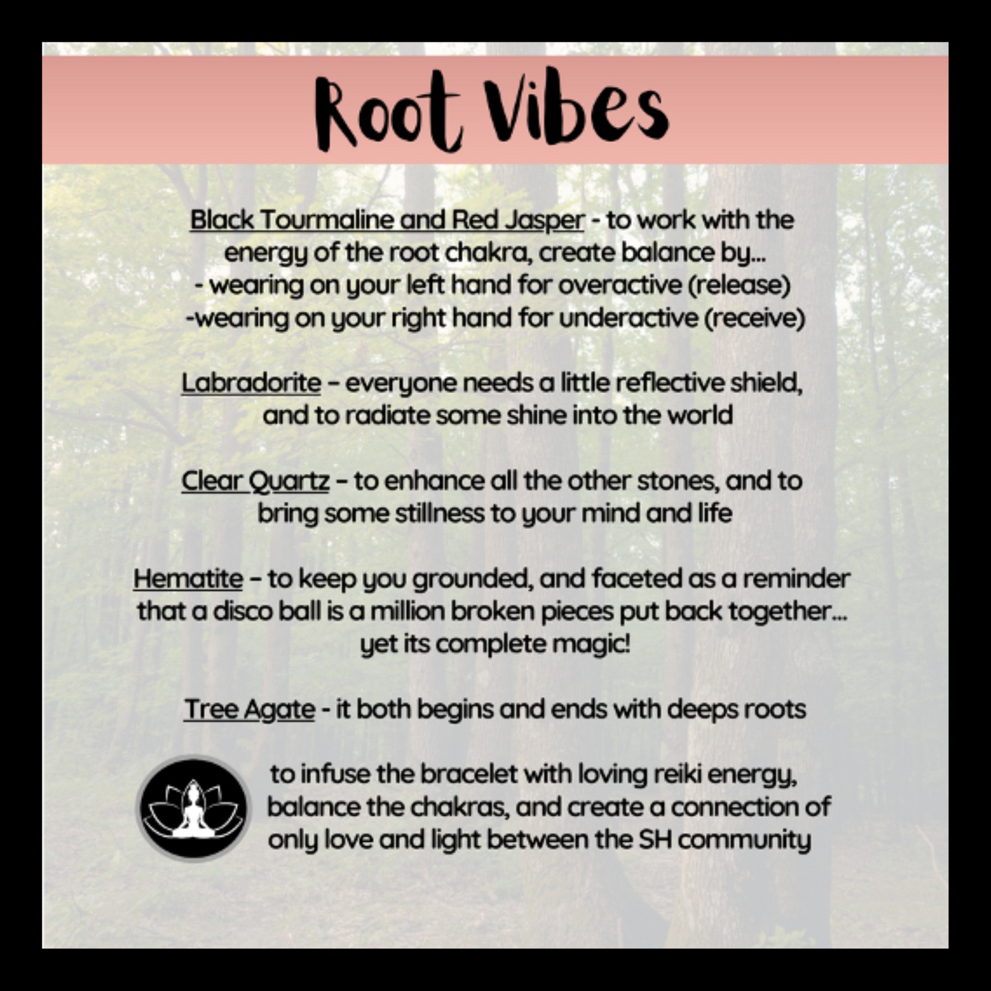 Root Vibes Intentional Reiki Infused Bracelet