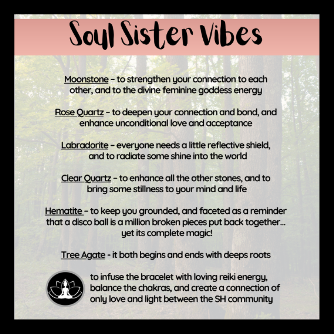 Soul Sister Vibes Intentional Reiki Infused Bracelet