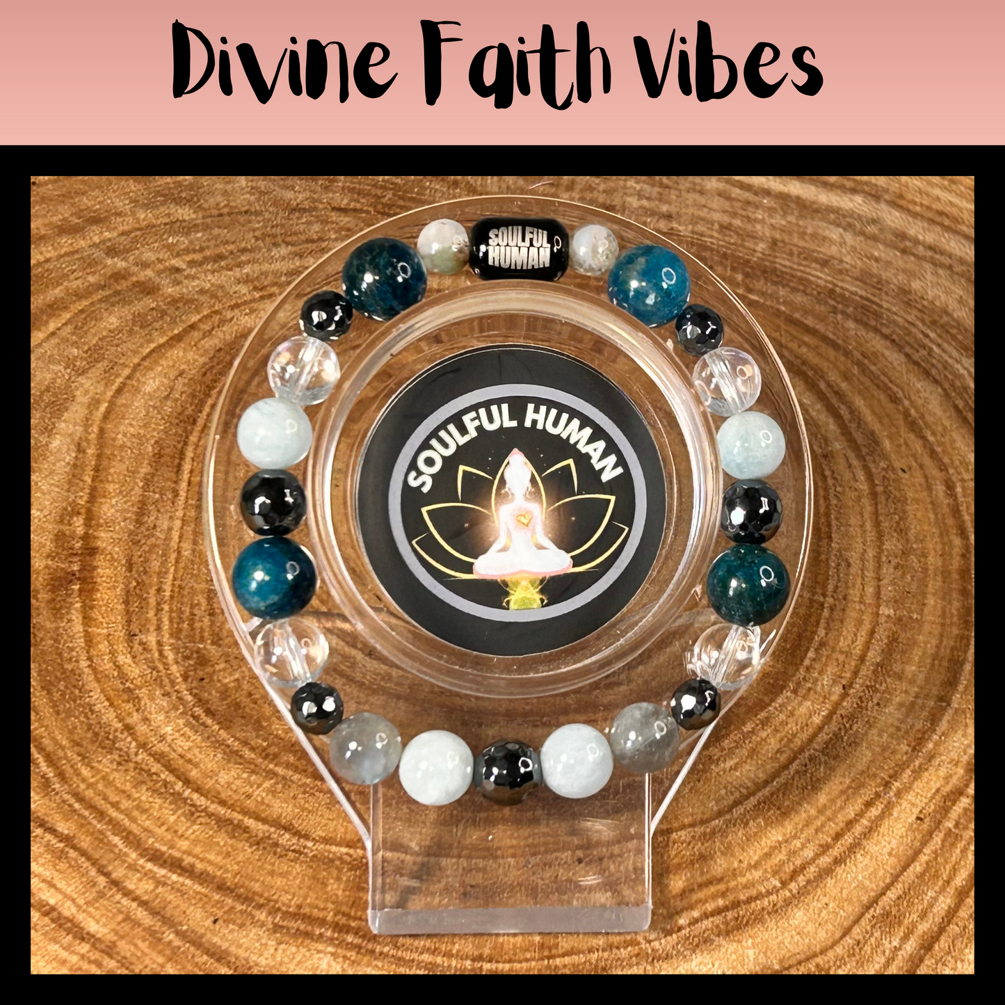 Divine Faith Vibes Intentional Reiki Infused Bracelet.