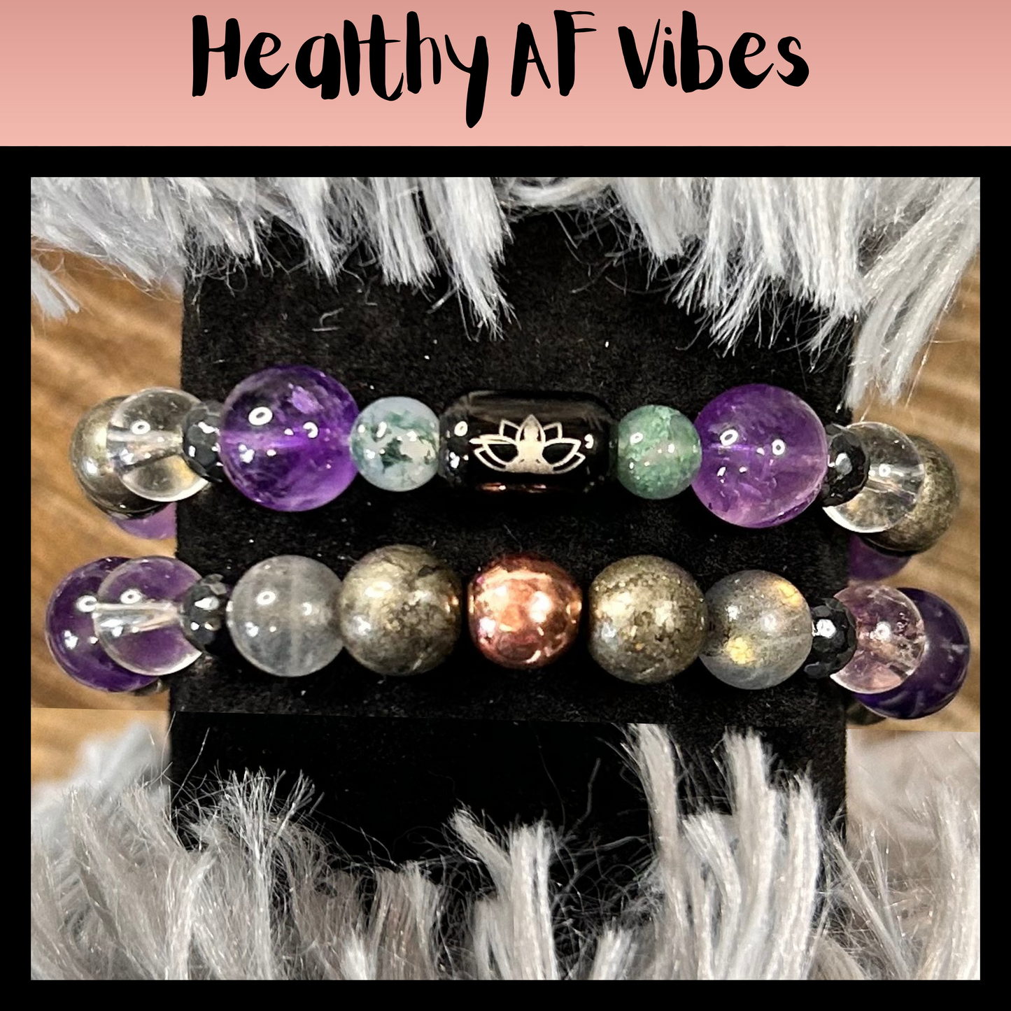 Healthy AF Vibes Intentional Reiki Infused Bracelet
