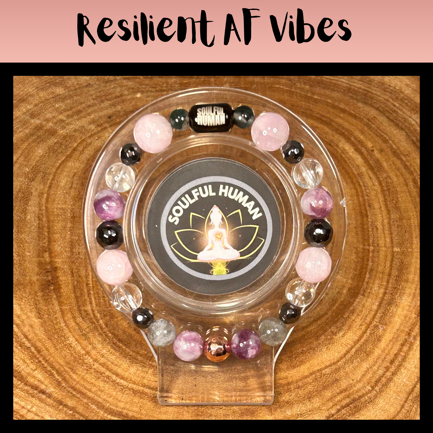 Resilient AF Vibes Intentional Reiki Infused Bracelet