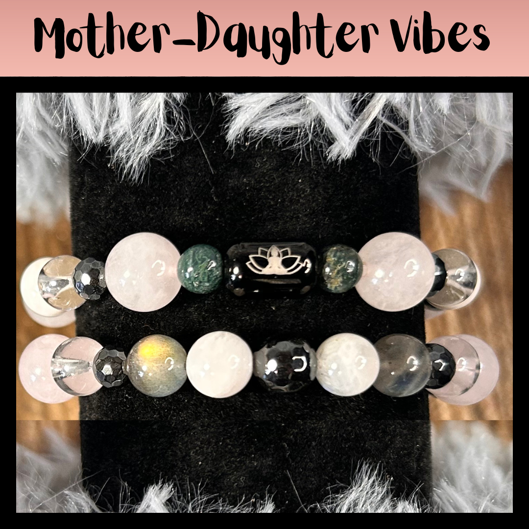 Mother-Daughter Vibes Intentional Reiki Infused Bracelet Set