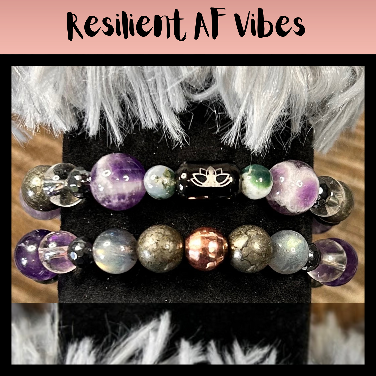 Resilient AF Vibes Intentional Reiki Infused Bracelet