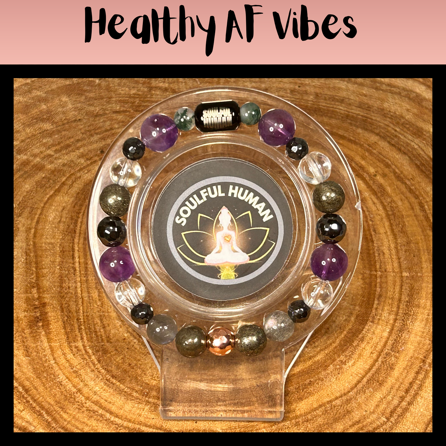 Healthy AF Vibes Intentional Reiki Infused Bracelet