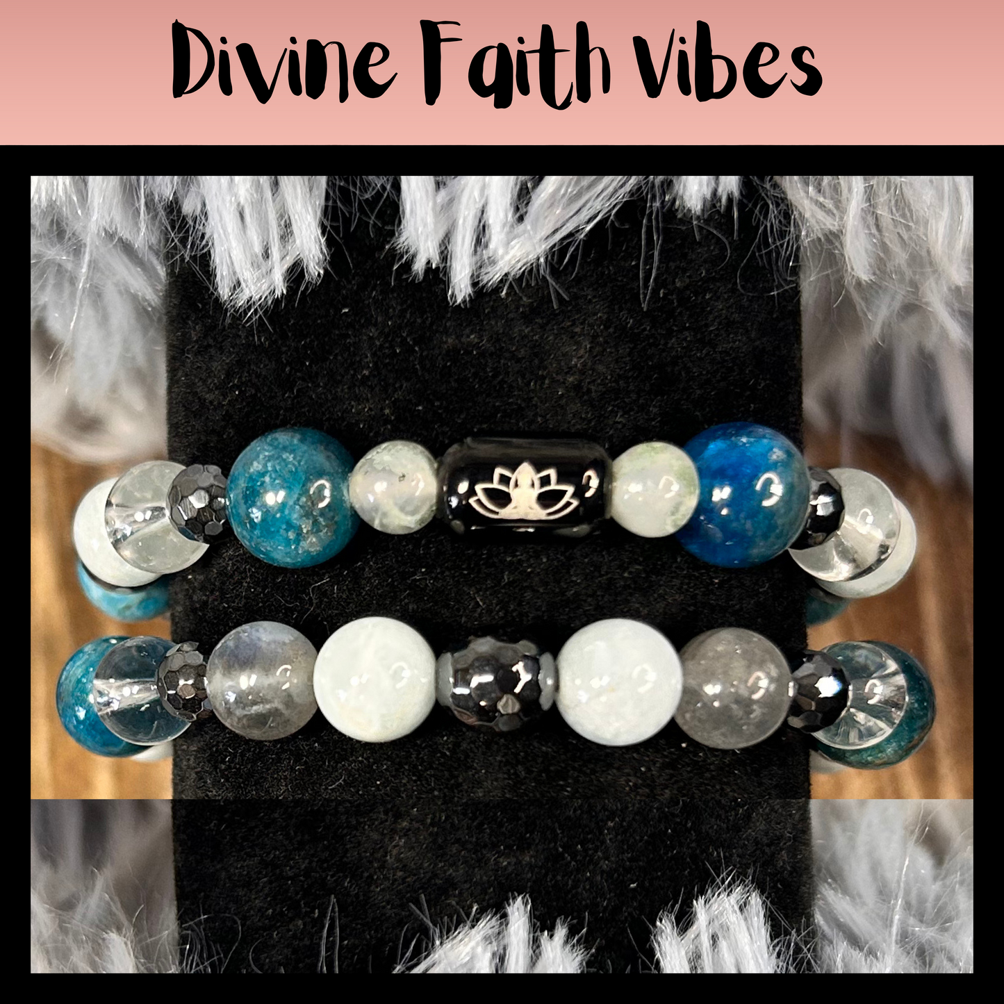 Divine Faith Vibes Intentional Reiki Infused Bracelet.