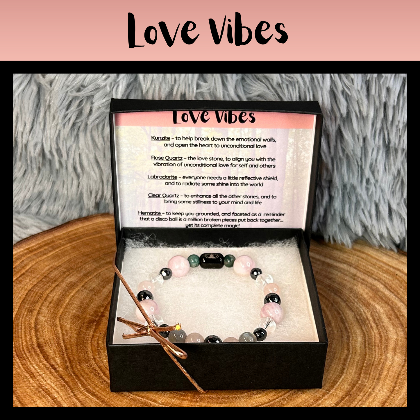 Love Vibes Intentional Reiki Infused Bracelet