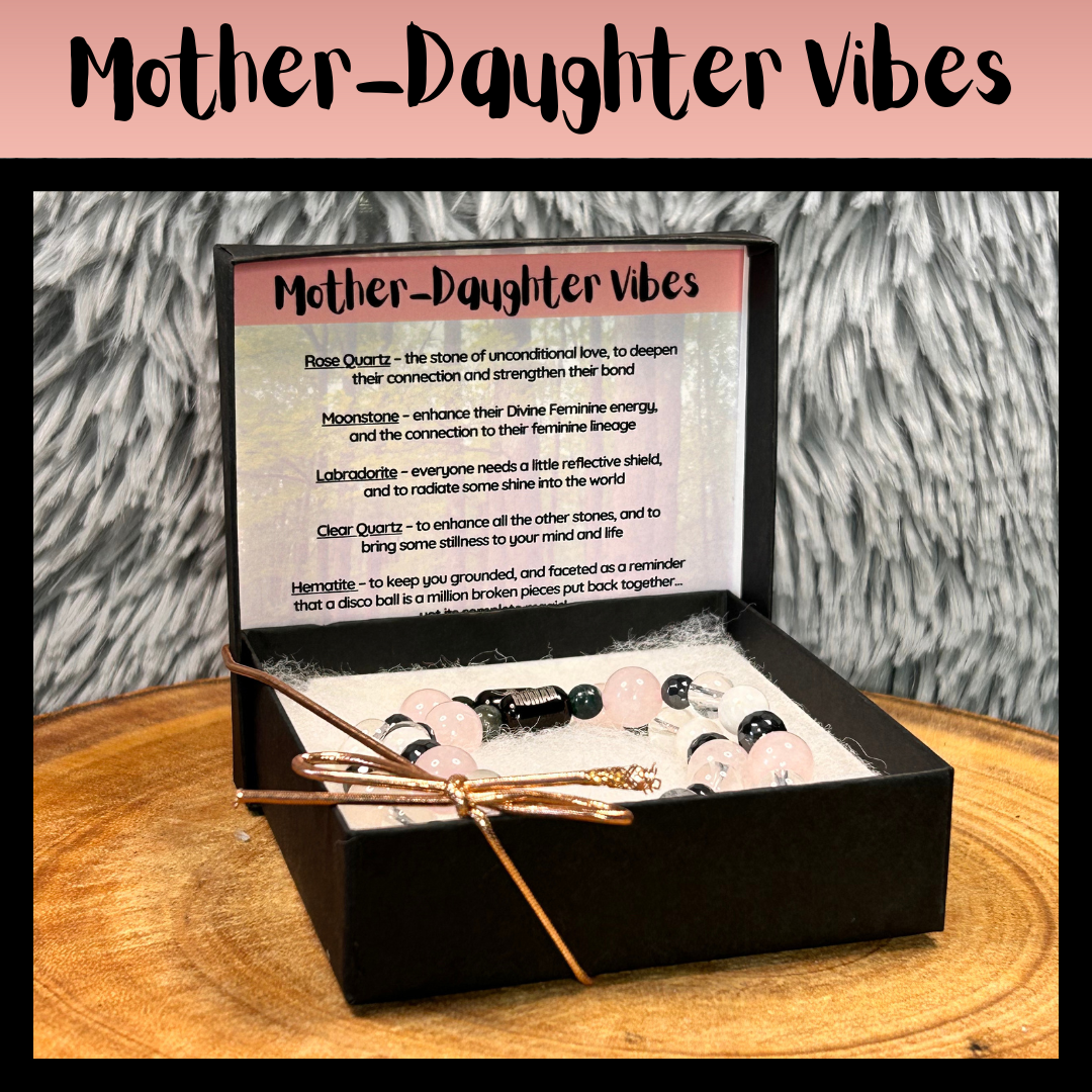 Mother-Daughter Vibes Intentional Reiki Infused Bracelet Set