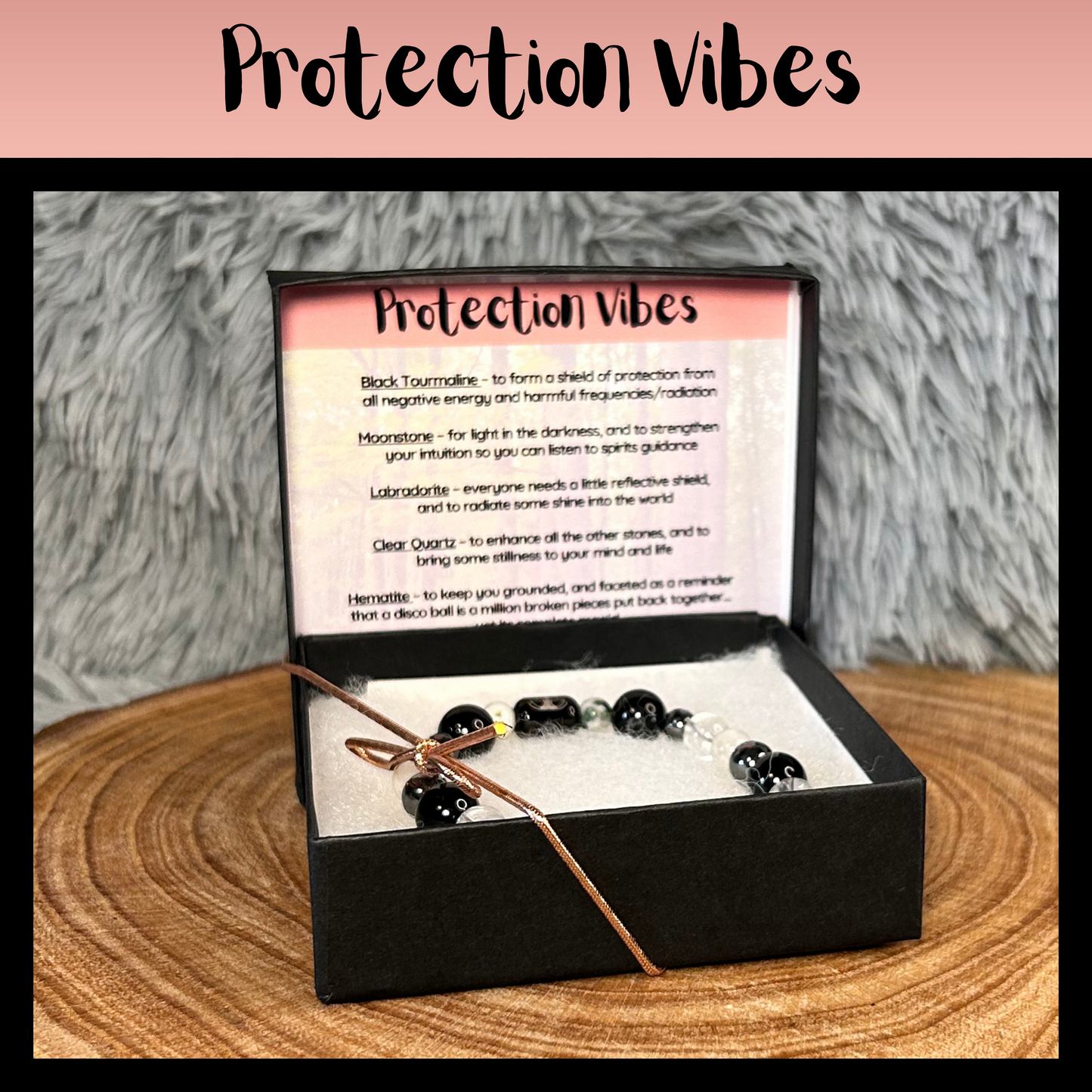 Protection Vibes Intentional Reiki Infused Bracelet