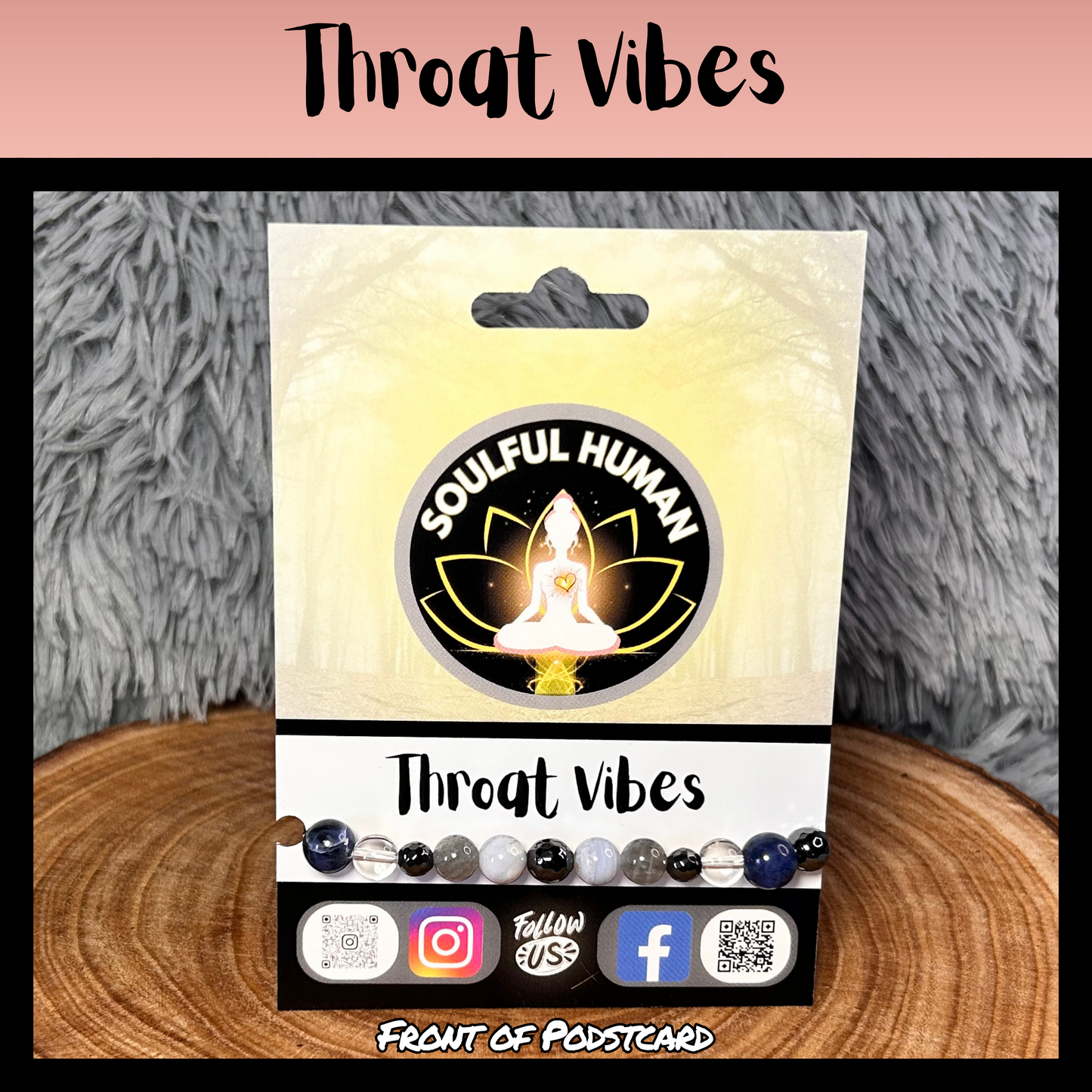 Throat Vibes Intentional Reiki Infused Bracelet
