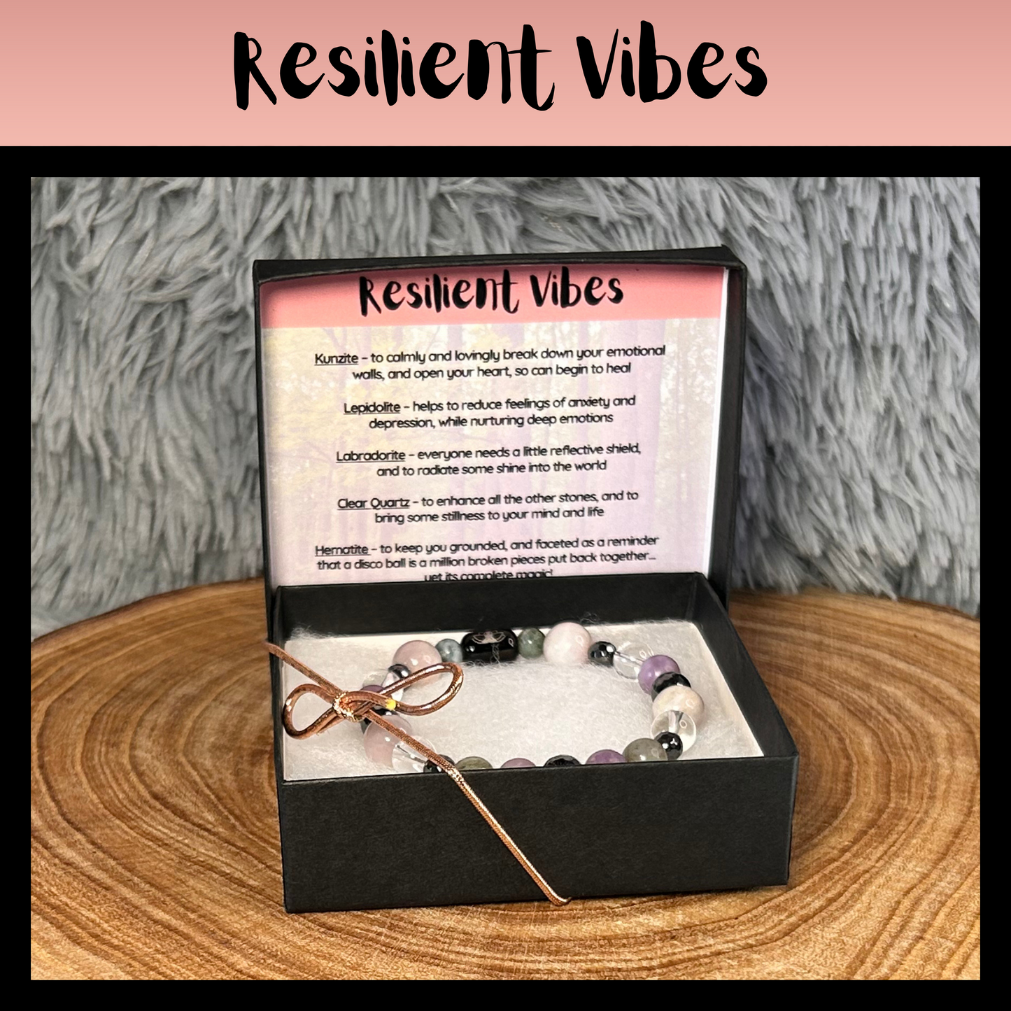 Resilient Vibes Intentional Reiki Infused Bracelet