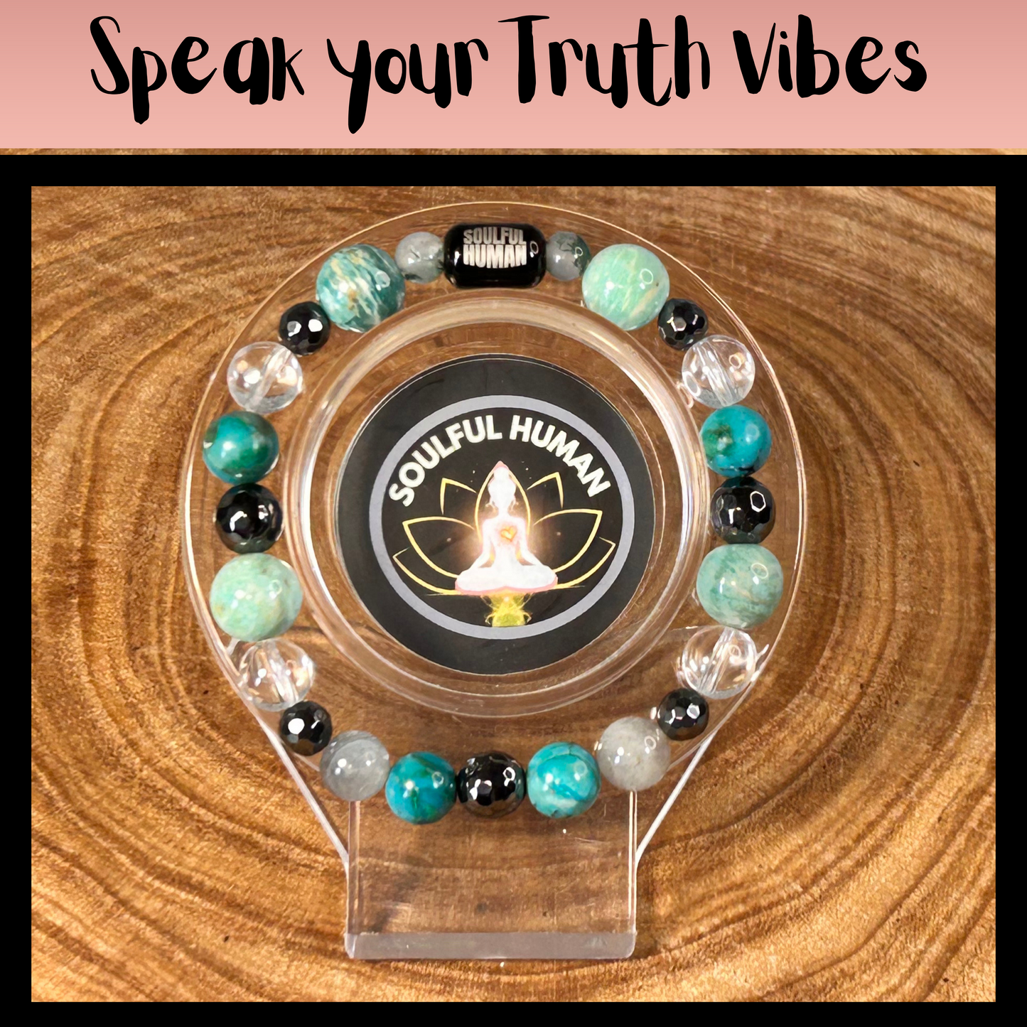 Speak Your Truth Vibes Intentional Reiki Infused Bracelet