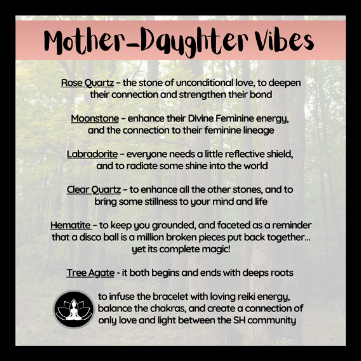 Mother-Daughter Vibes Intentional Reiki Infused Bracelet