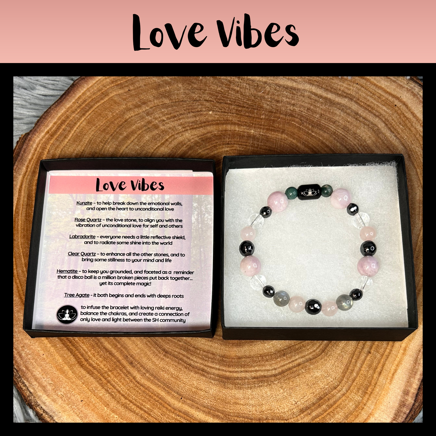 Love Vibes Intentional Reiki Infused Bracelet