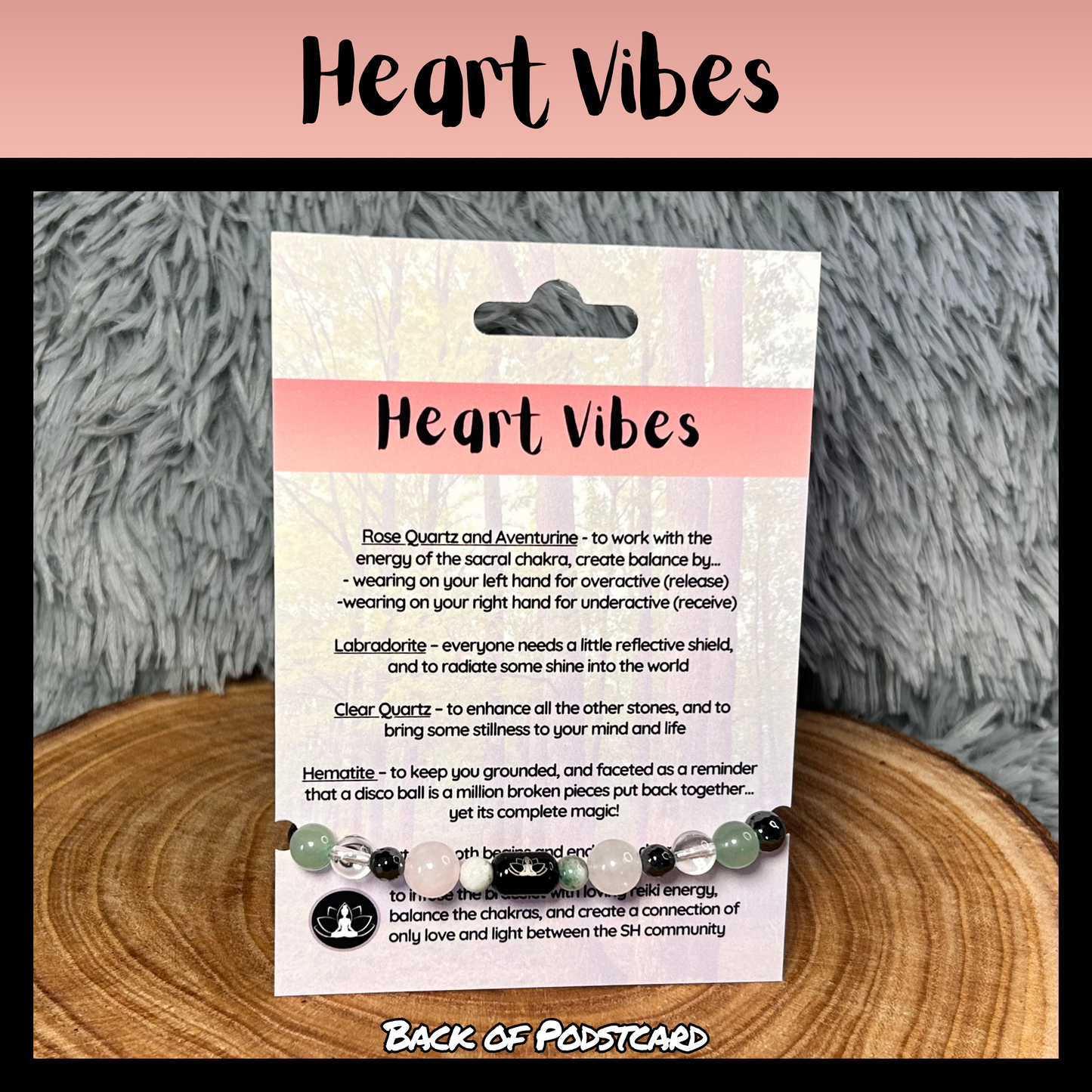 Heart Vibes Intentional Reiki Infused Bracelet