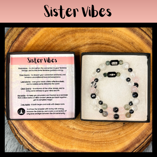 Sister Vibes Intentional Reiki Infused Bracelet Set