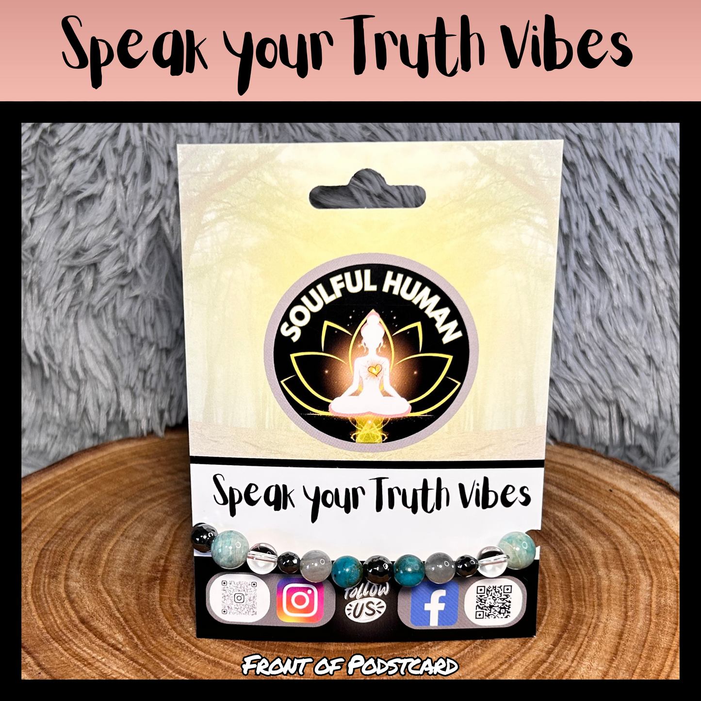 Speak Your Truth Vibes Intentional Reiki Infused Bracelet