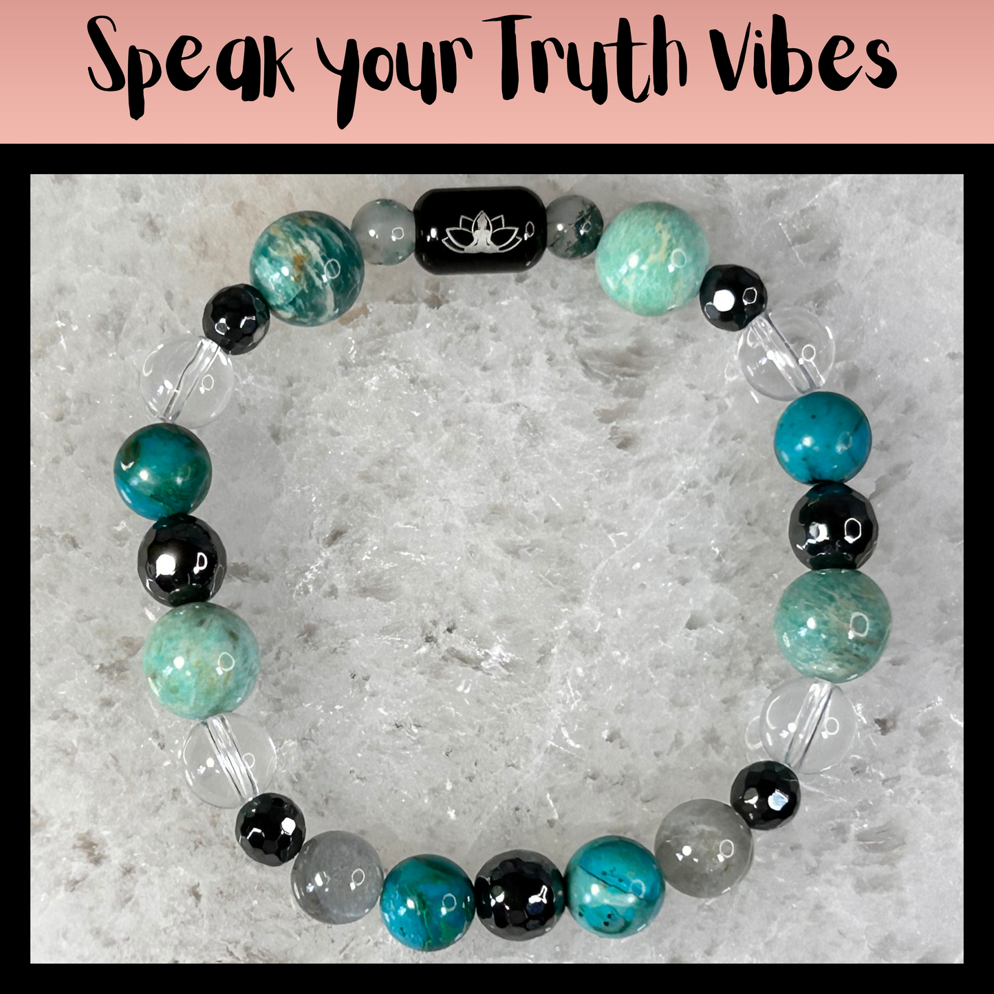 Speak Your Truth Vibes Intentional Reiki Infused Bracelet
