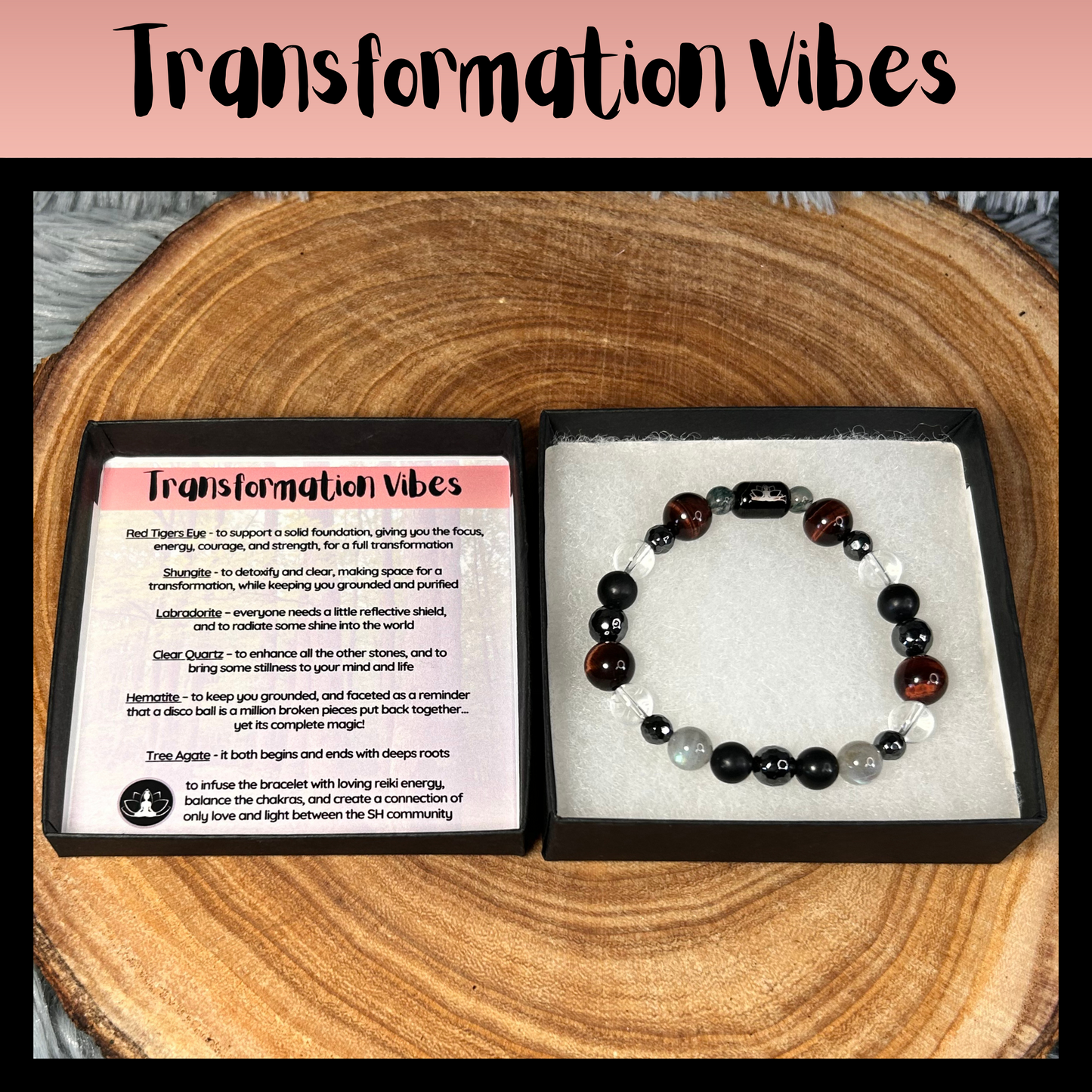 Warrior Vibes Intentional Reiki Infused Bracelet