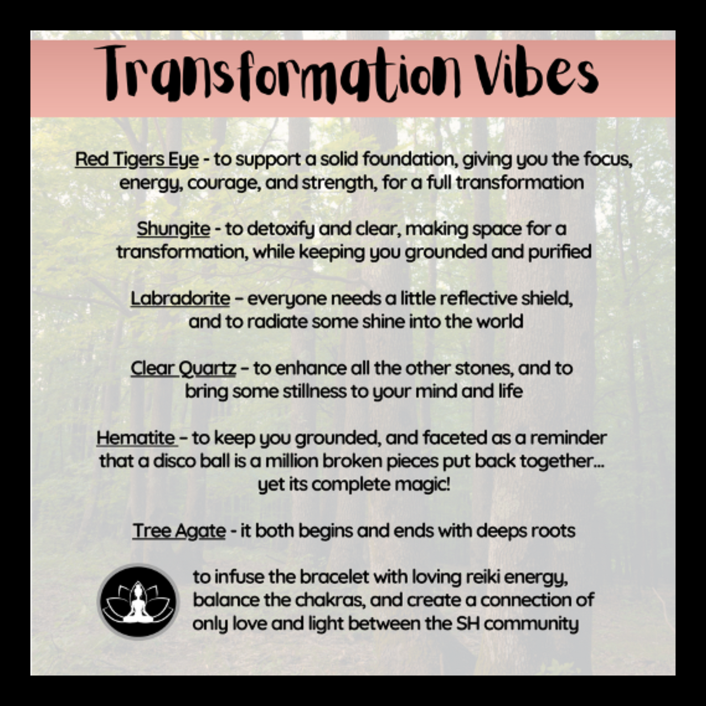 Warrior Vibes Intentional Reiki Infused Bracelet